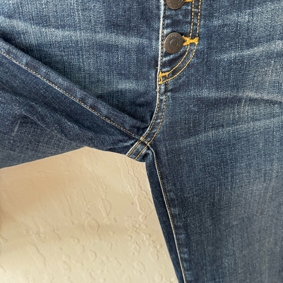 Veronica Beard Ankle Carolyn 10” Baby Bootcut Red Blue Elastic Waist Trim 26 - Picture 6 of 13